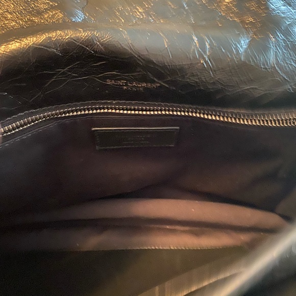 YSL Medium Saint Laurent crinkle calf Flap bag - Picture 5 of 15